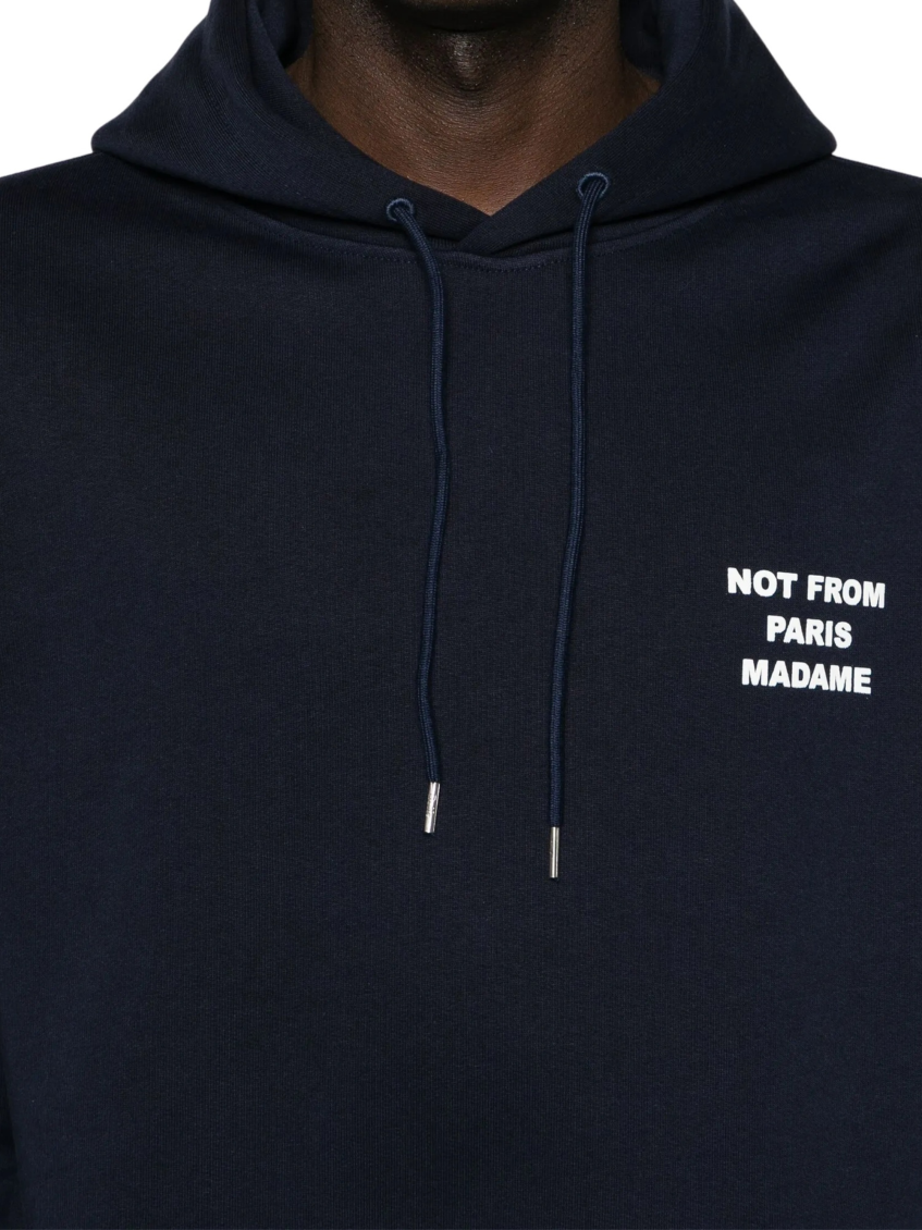 Navy Graphic Hood Sweatshirt 4