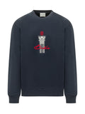 Blue Crew Neck Sweatshirt 1
