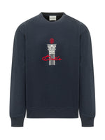 Blue Crew Neck Sweatshirt 1
