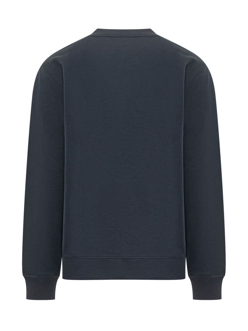 Blue Crew Neck Sweatshirt 2