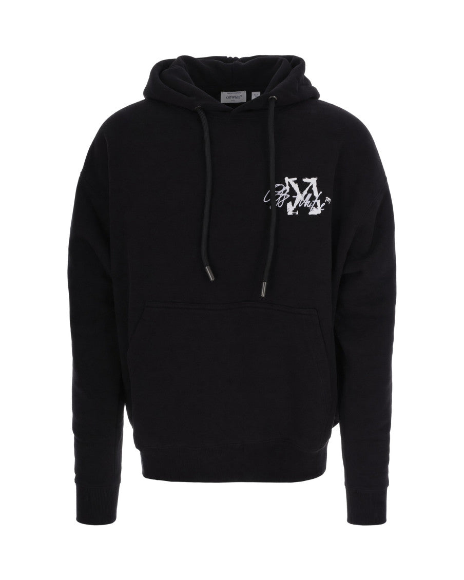 Black Oversized Logo Hoodie 1