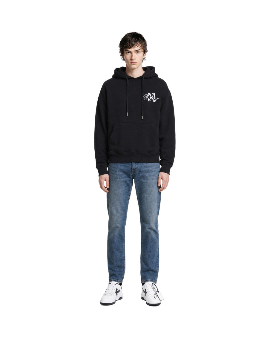Black Oversized Logo Hoodie 3
