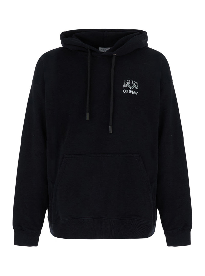 Black Regular Logo Hoodie 1