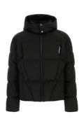 Black Quilted Hood Jacket 1