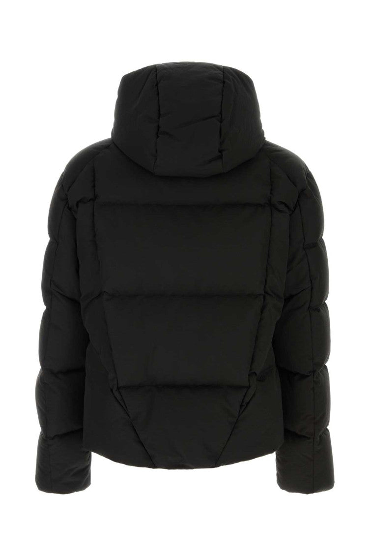 Black Quilted Hood Jacket 2