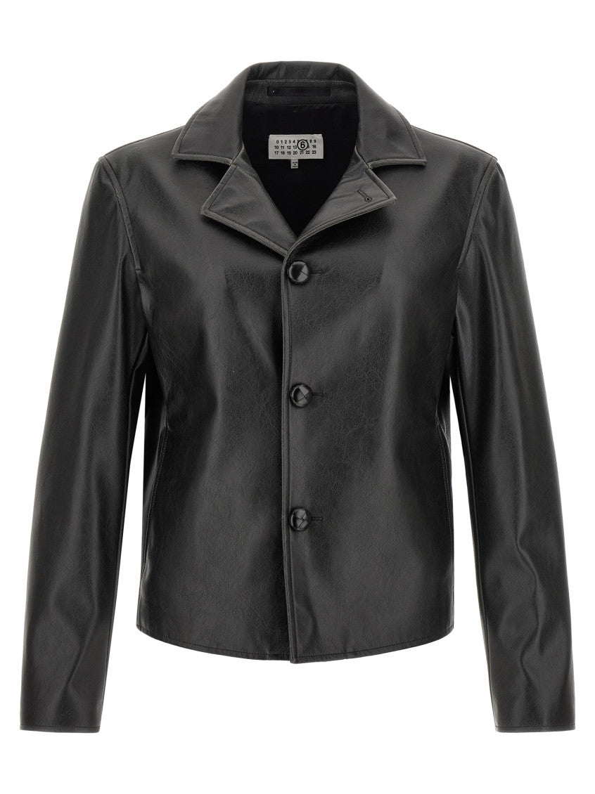 Black Shirt Collar Jacket 1