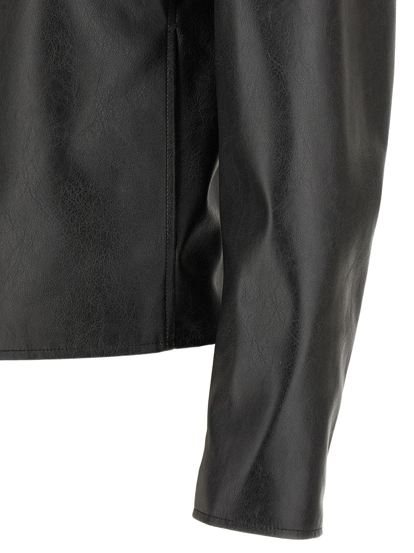 Black Shirt Collar Jacket 4