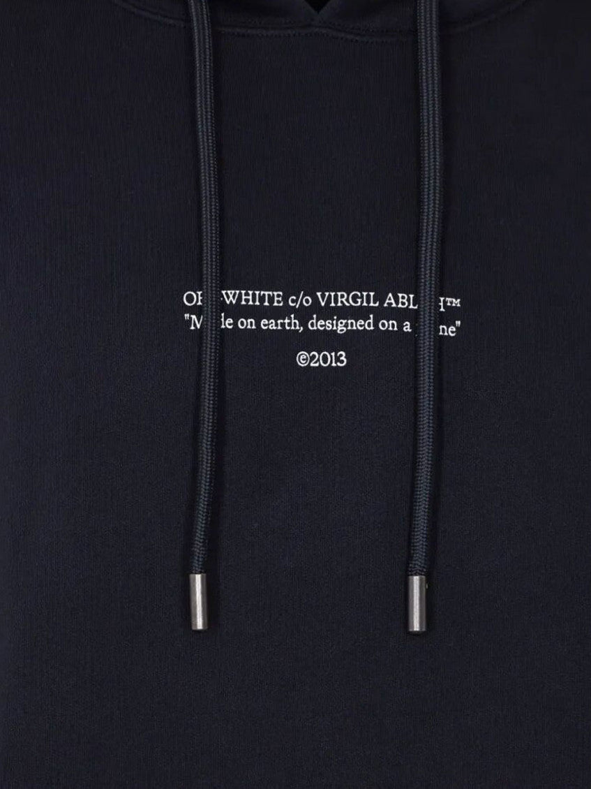 Black Relaxed Printed Hoodie 3
