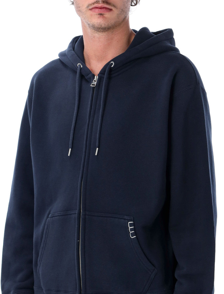 Navy Blue Zip Up Hoodie 3