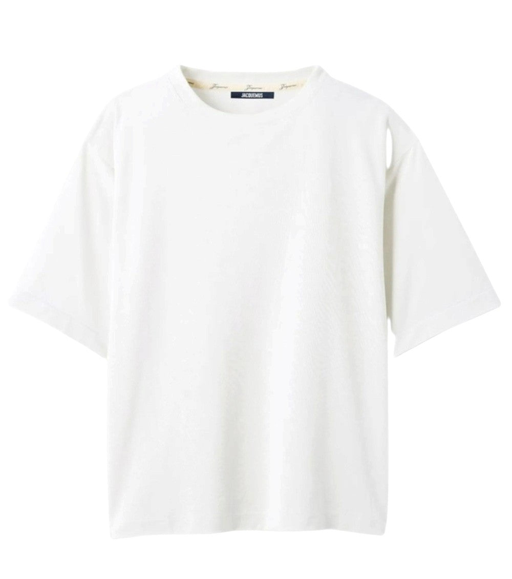 White Crew Neck T-Shirt 1