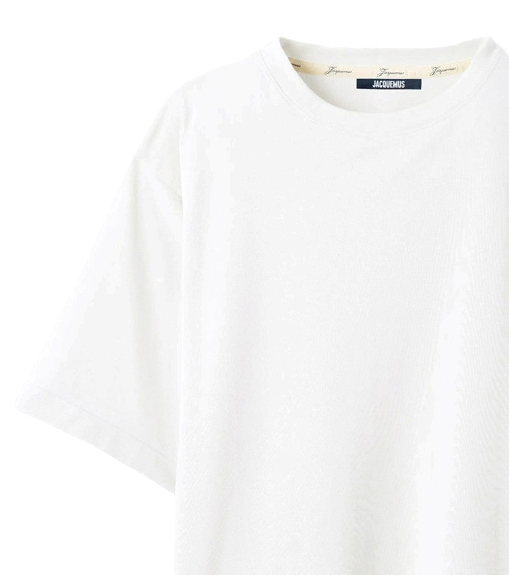 White Crew Neck T-Shirt 4