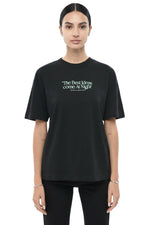 Black Graphic Crew Neck T-Shirt 1