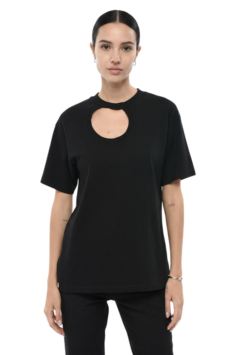 Black Round Neck T-Shirt 1