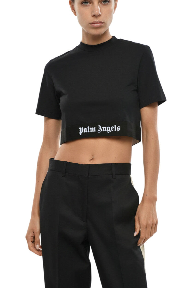 Black Logo Crew Neck T-Shirt 1