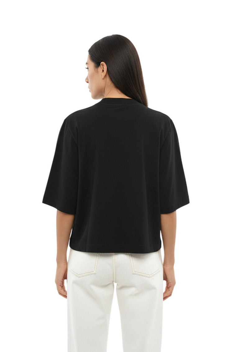 Black Logo Crew Neck T-Shirt 2