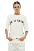 White Logo Crew Neck T-Shirt 1