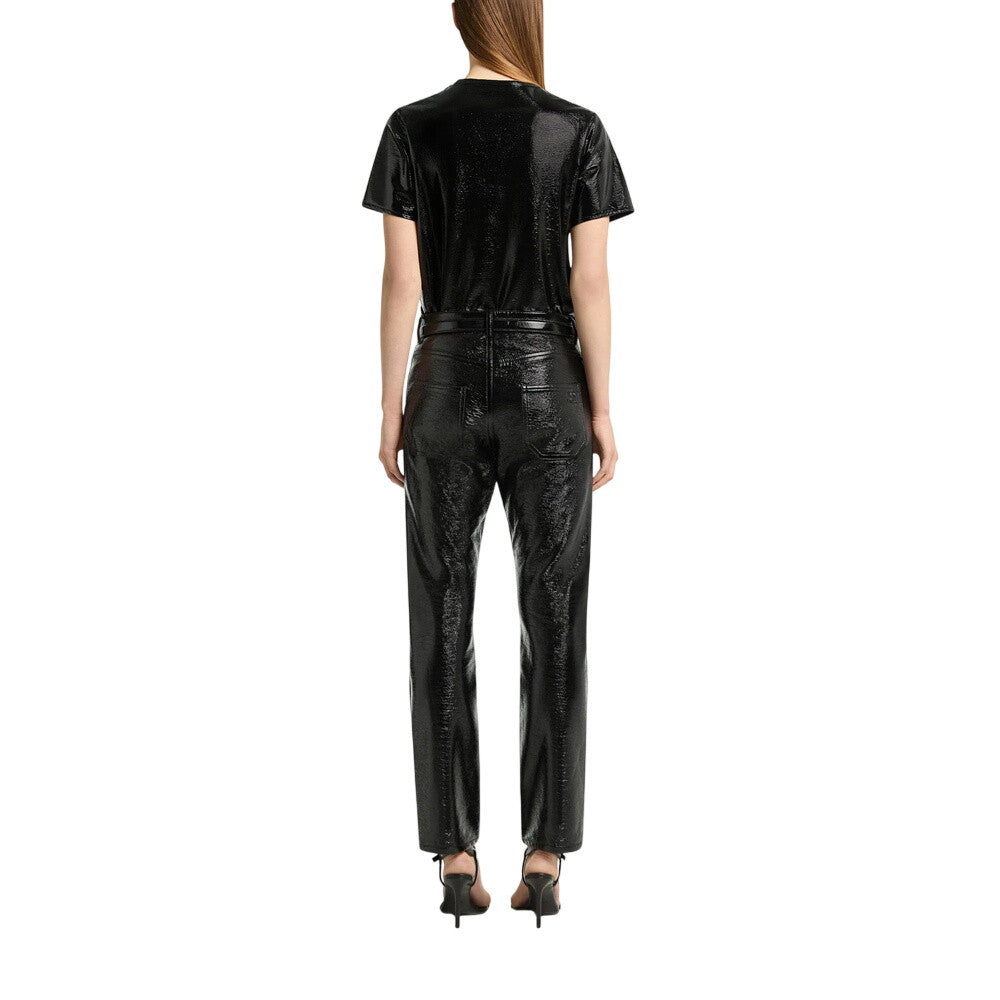 Black Round Neck T-Shirt 2