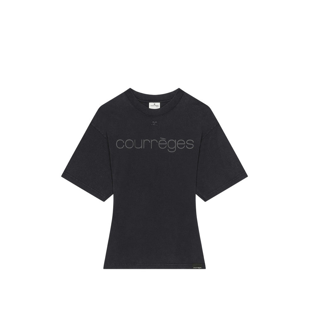 Black Logo Crew Neck T-Shirt 1