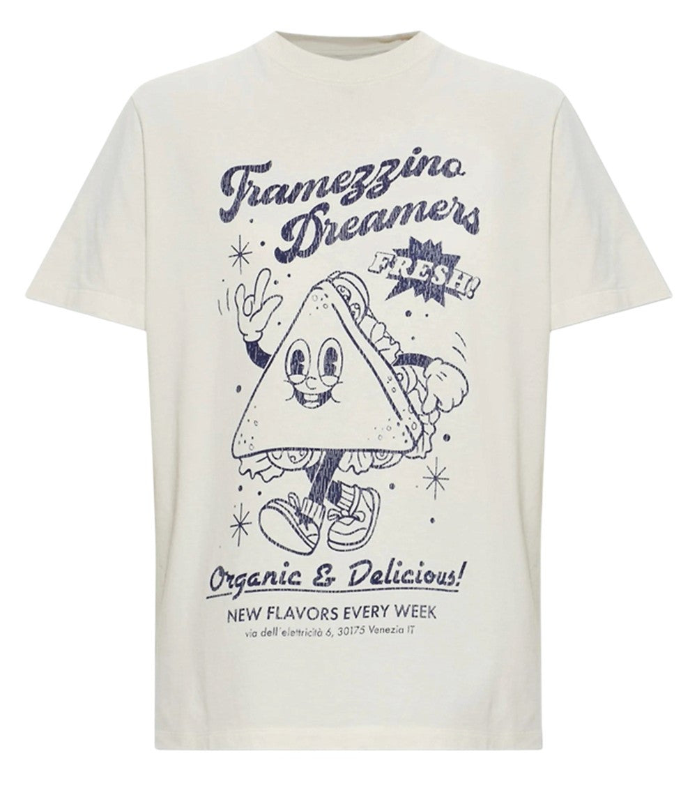 Off White Graphic Crew Neck T-Shirt 1