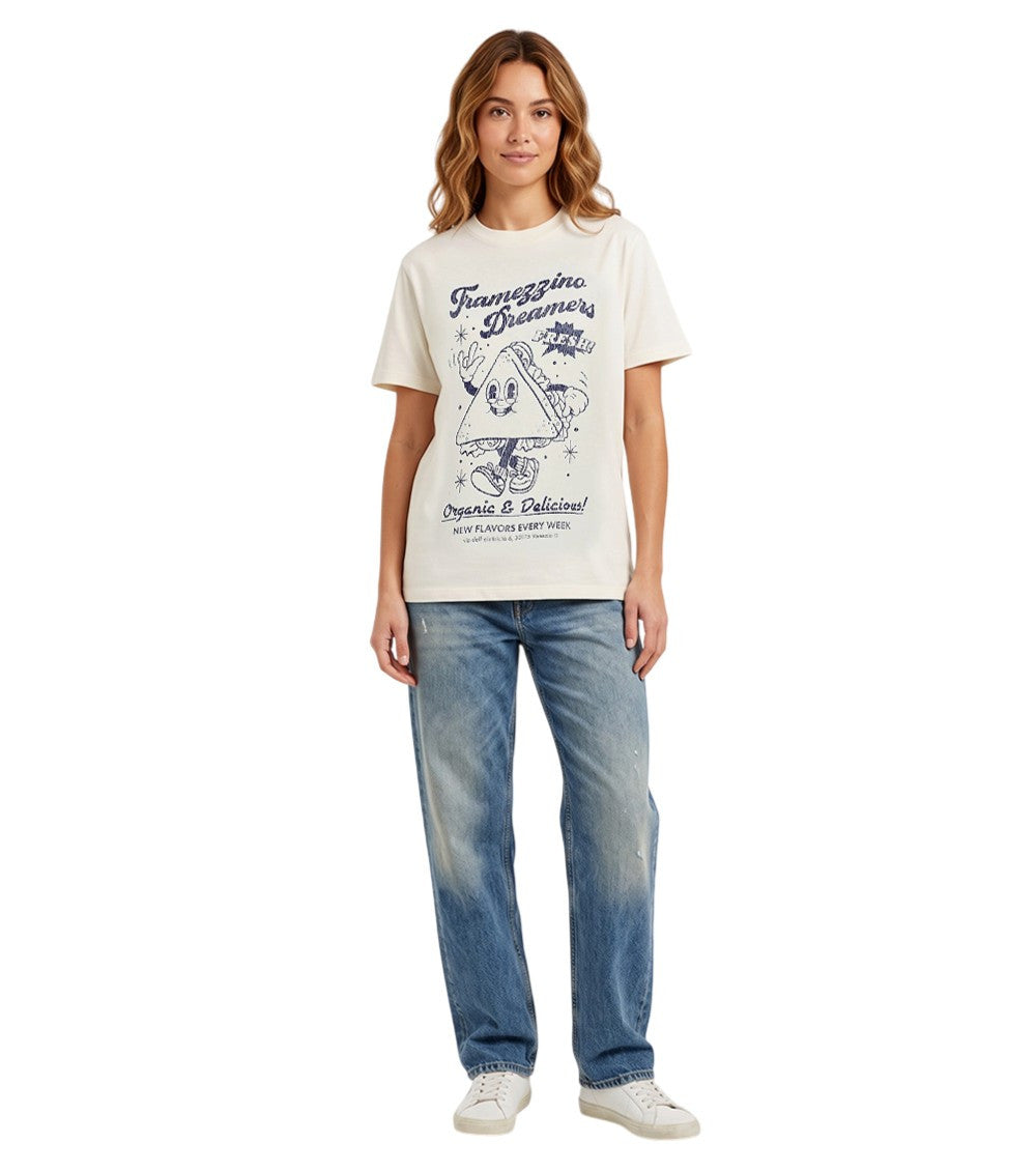 Off White Graphic Crew Neck T-Shirt 2