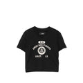 Black Graphic Logo V Neck T-Shirt 1