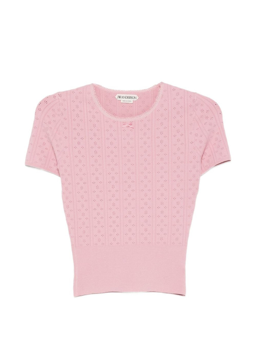 Pink Crew Neck T-Shirt 1