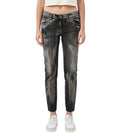 Dark Grey Skinny Mid Rise Jeans 1