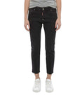 Black Slim Mid Rise Jeans 1