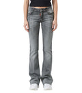 Grey Flared Mid Rise Jeans 1