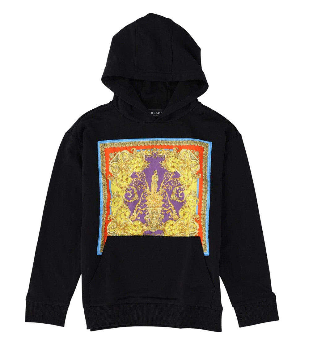 Boys Black Graphic Hoodie 1