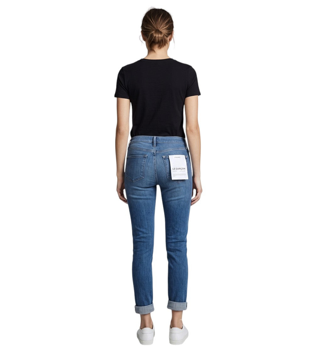 Light Blue Slim Mid Rise Jeans 2