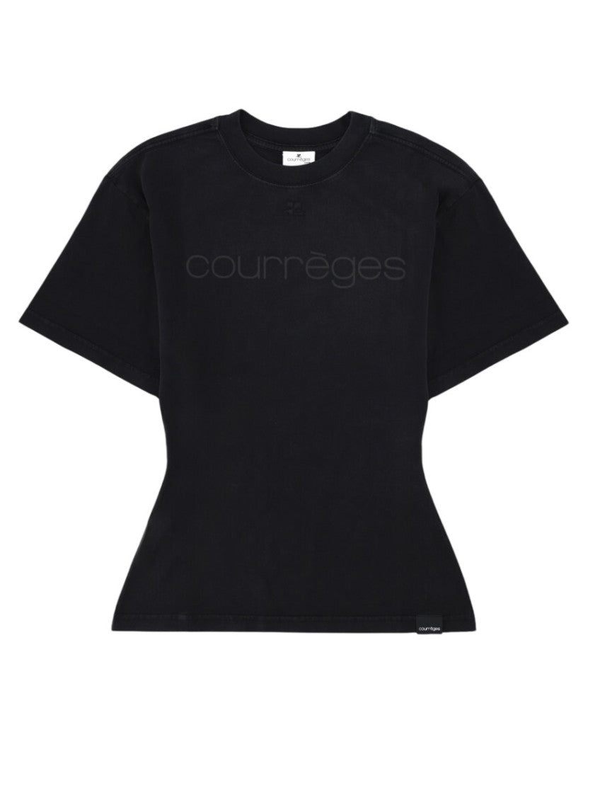 Black Logo Crew Neck T-Shirt 1