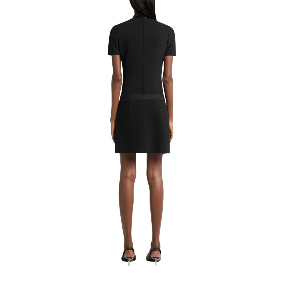 Black Mock Collar T-Shirt 3