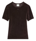 Brown Logo Crew Neck T-Shirt 1