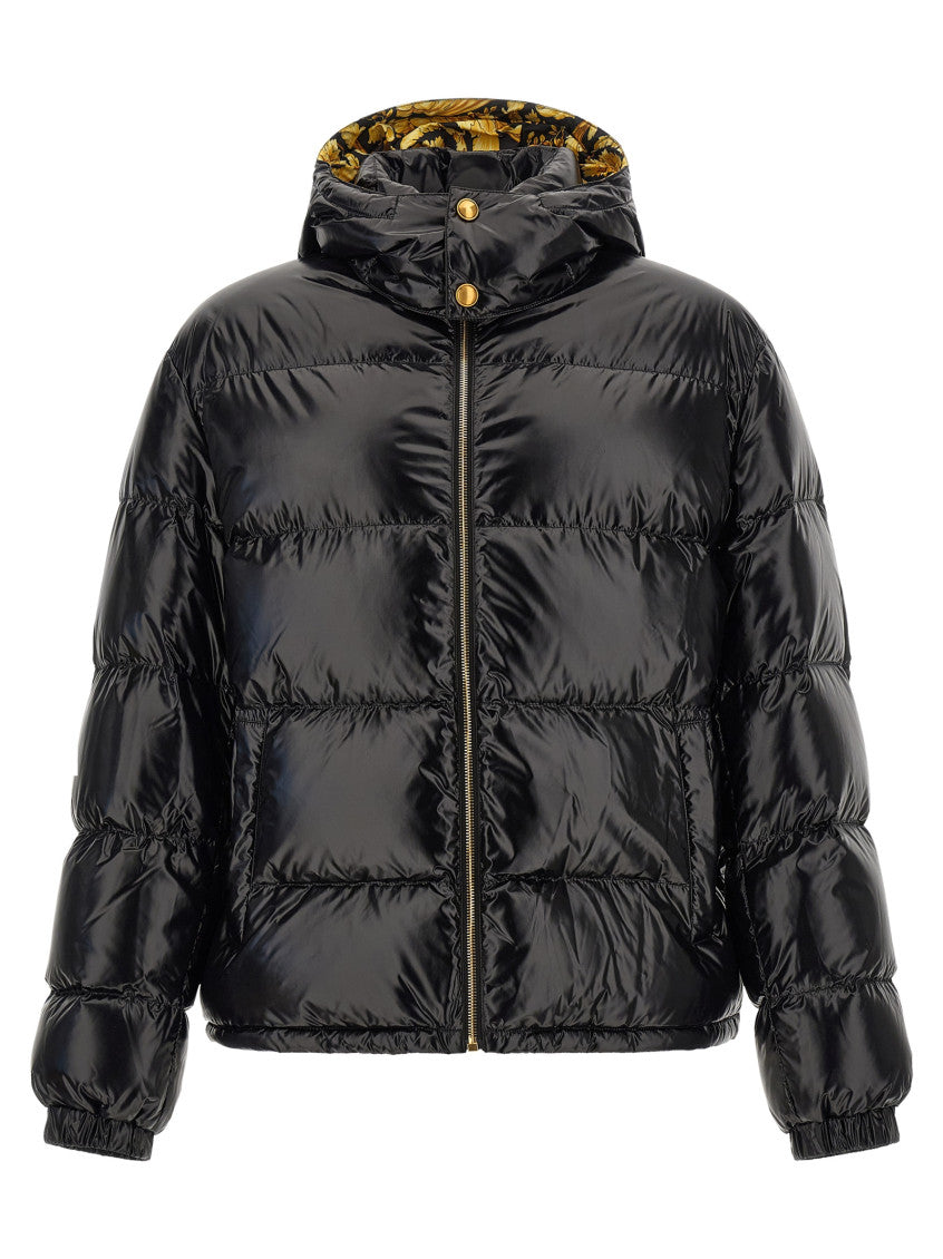Black Quilted Hood Jacket 1