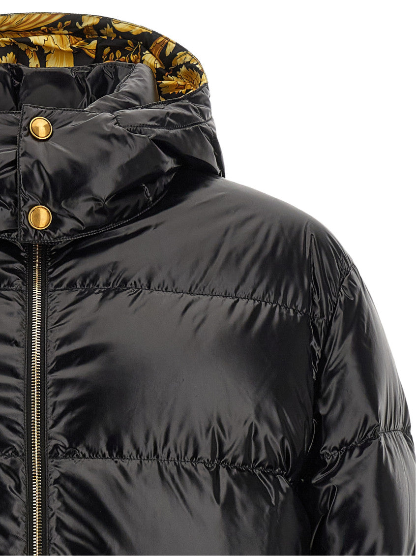 Black Quilted Hood Jacket 4