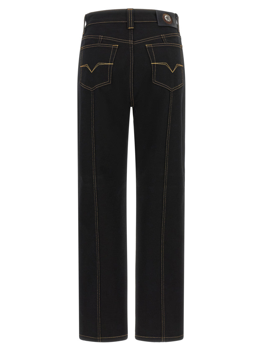 Black Straight High Rise Jeans 2