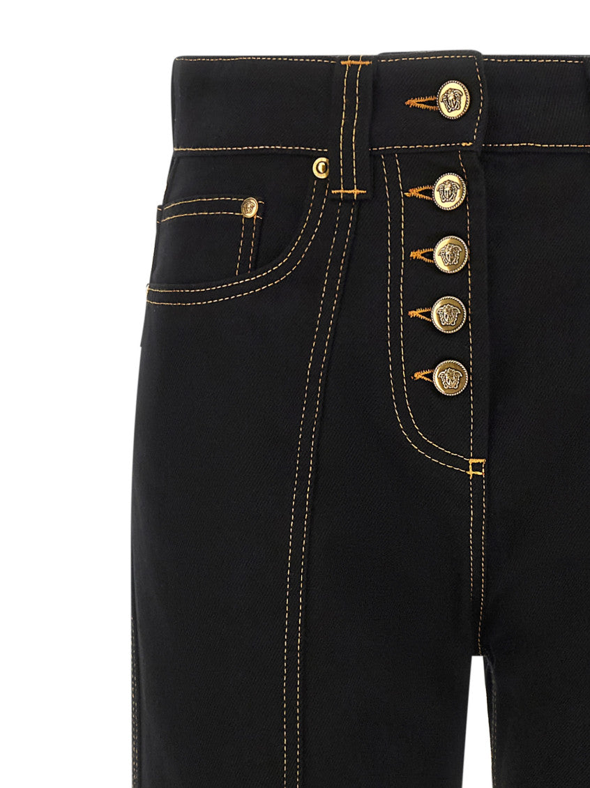 Black Straight High Rise Jeans 3