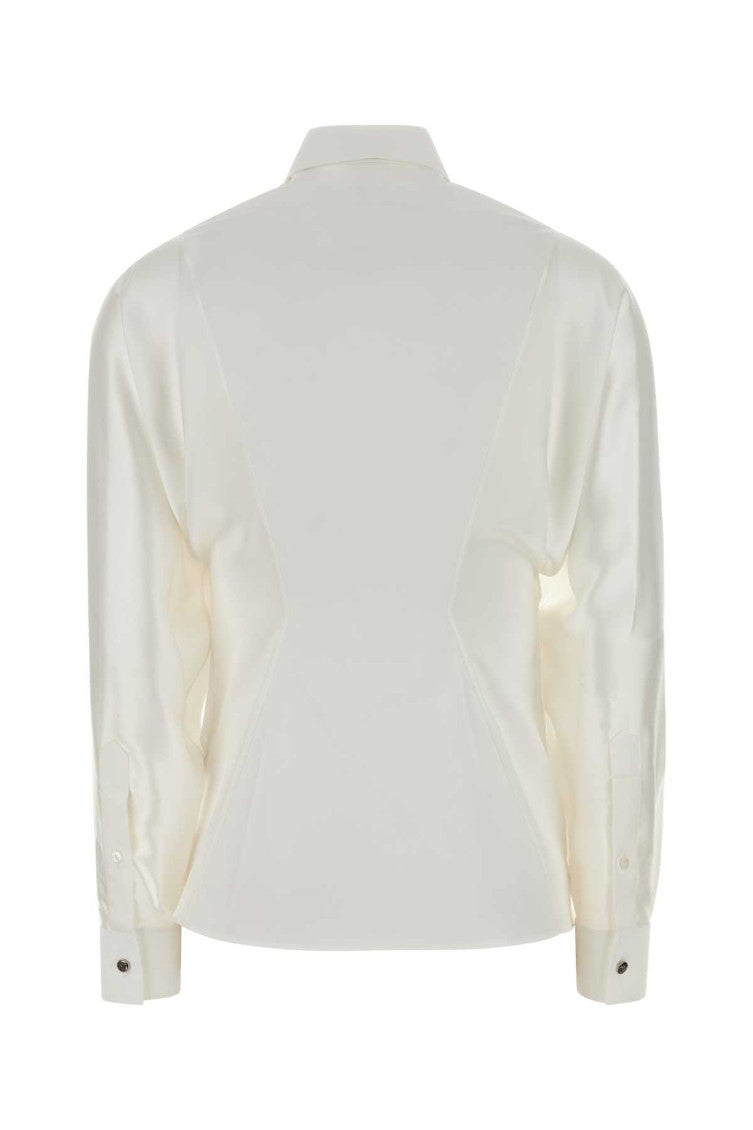 White Slim Embellished Shirt 2