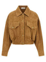 Brown Shirt Collar Jacket 1