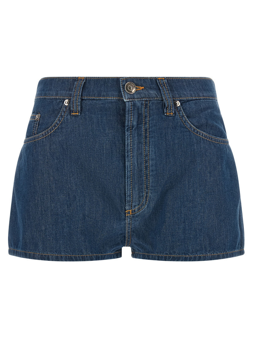Blue Solid Shorts 1