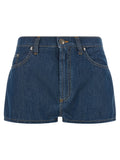 Blue Solid Shorts 1