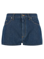 Blue Solid Shorts 1