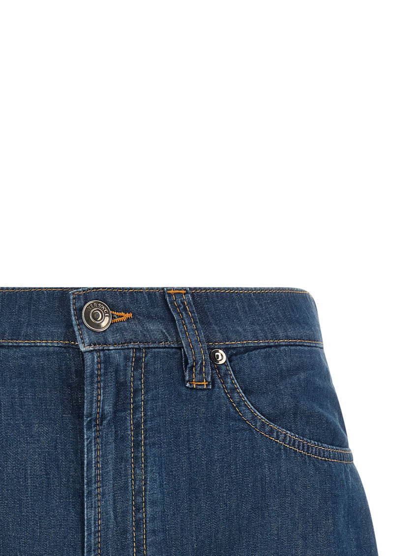 Blue Solid Shorts 3