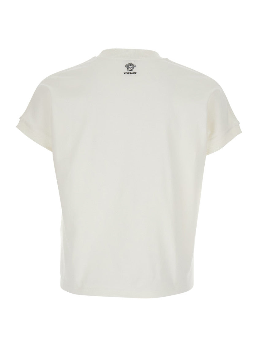 White Crew Neck T-Shirt 2