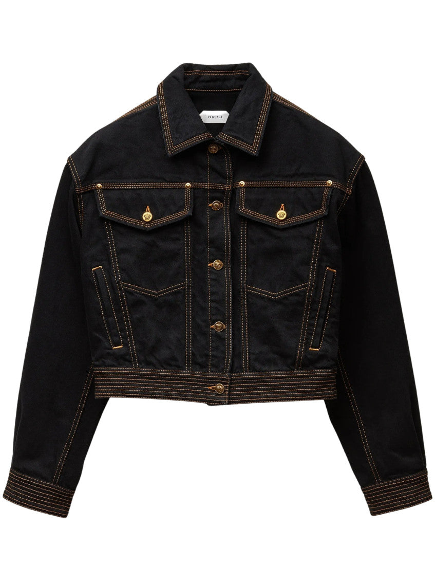Black Shirt Collar Jacket 1