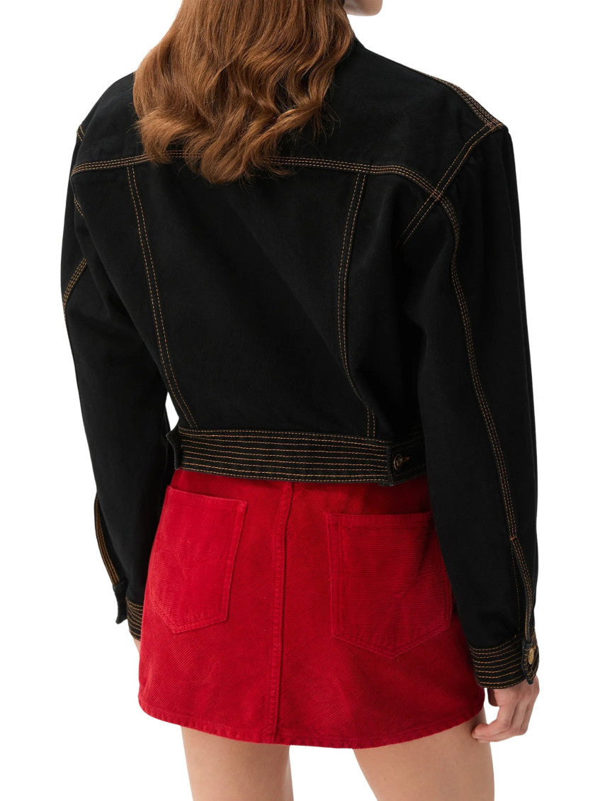 Black Shirt Collar Jacket 2