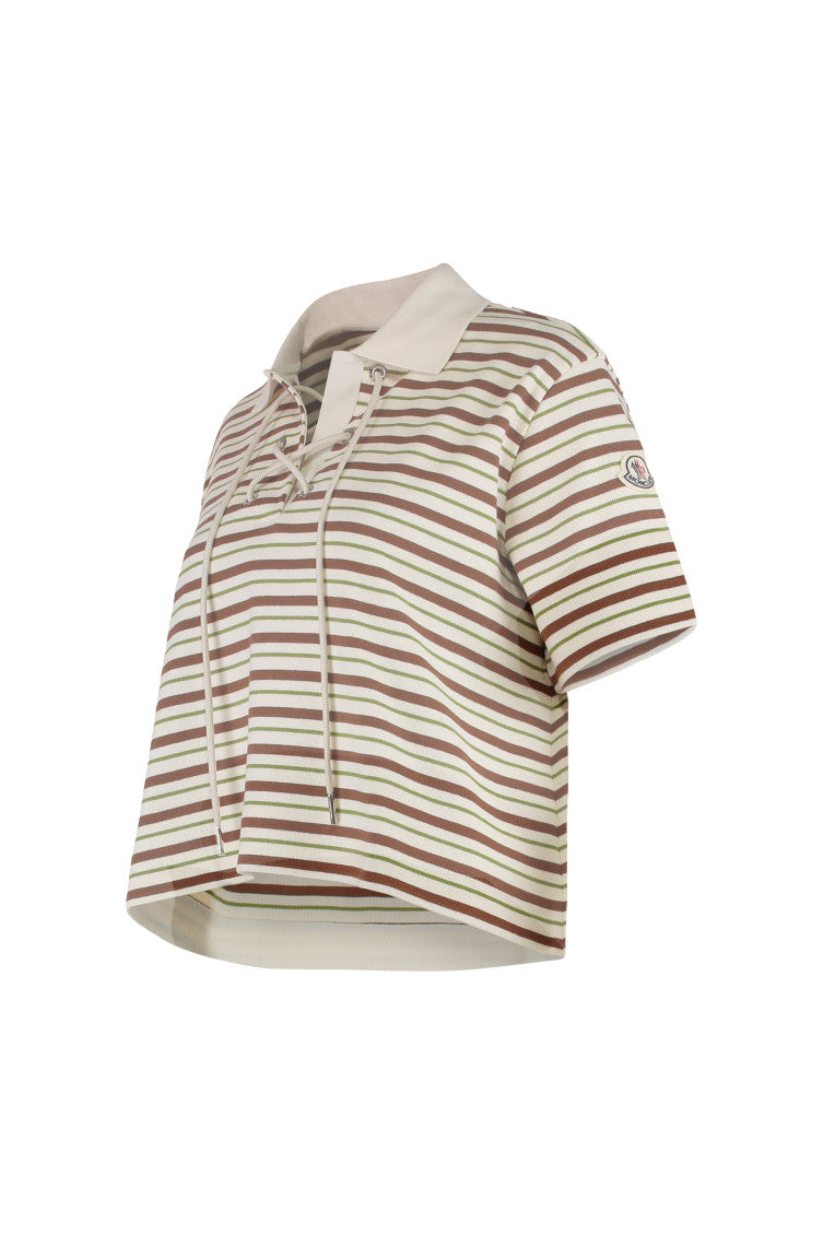 Multicolor Striped Shirt Collar Polo 3