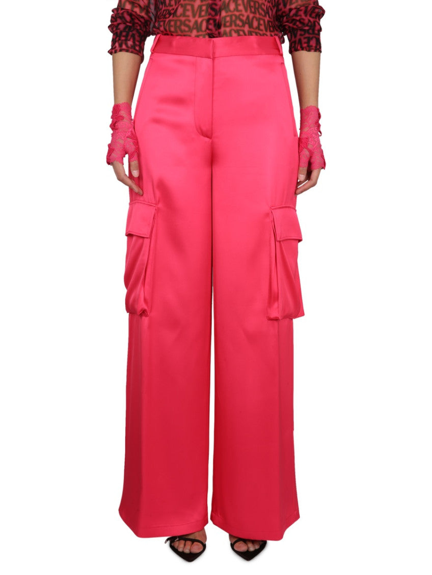 Fuchsia Relaxed Cargos Pants 1