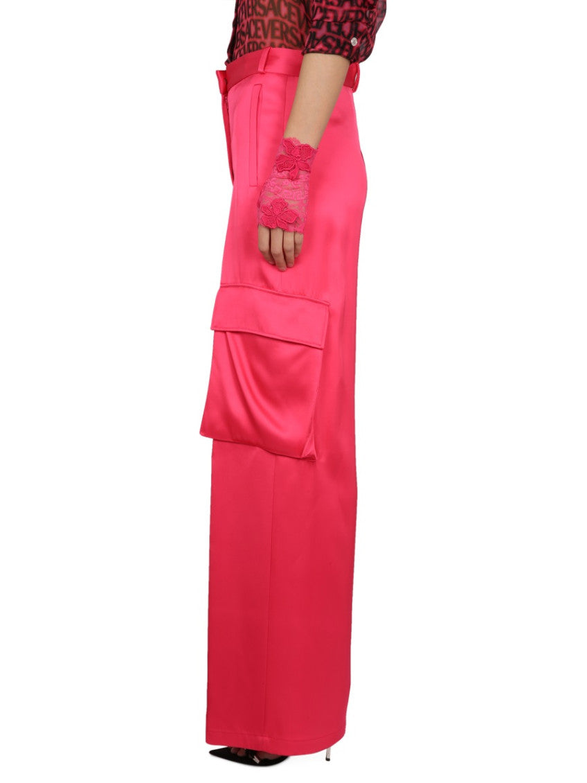 Fuchsia Relaxed Cargos Pants 3